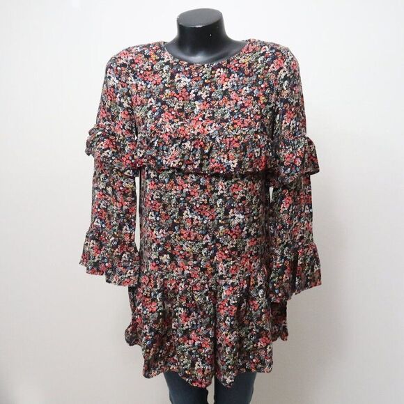 ZARA Trafaluc Collection Floral Dress Size M - Picture 2 of 9